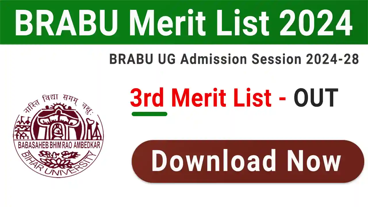 BRABU 3rd Merit List 2024