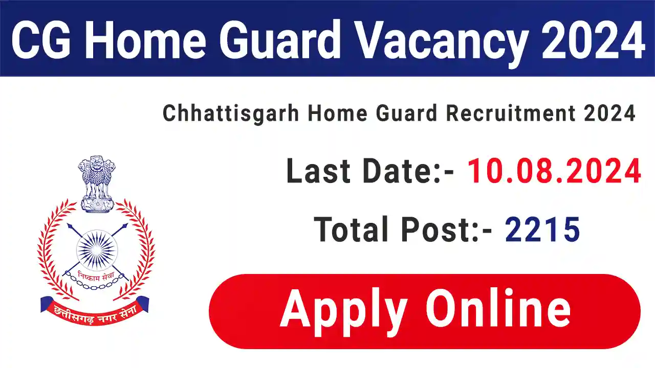 CG Home Guard Vacancy 2024