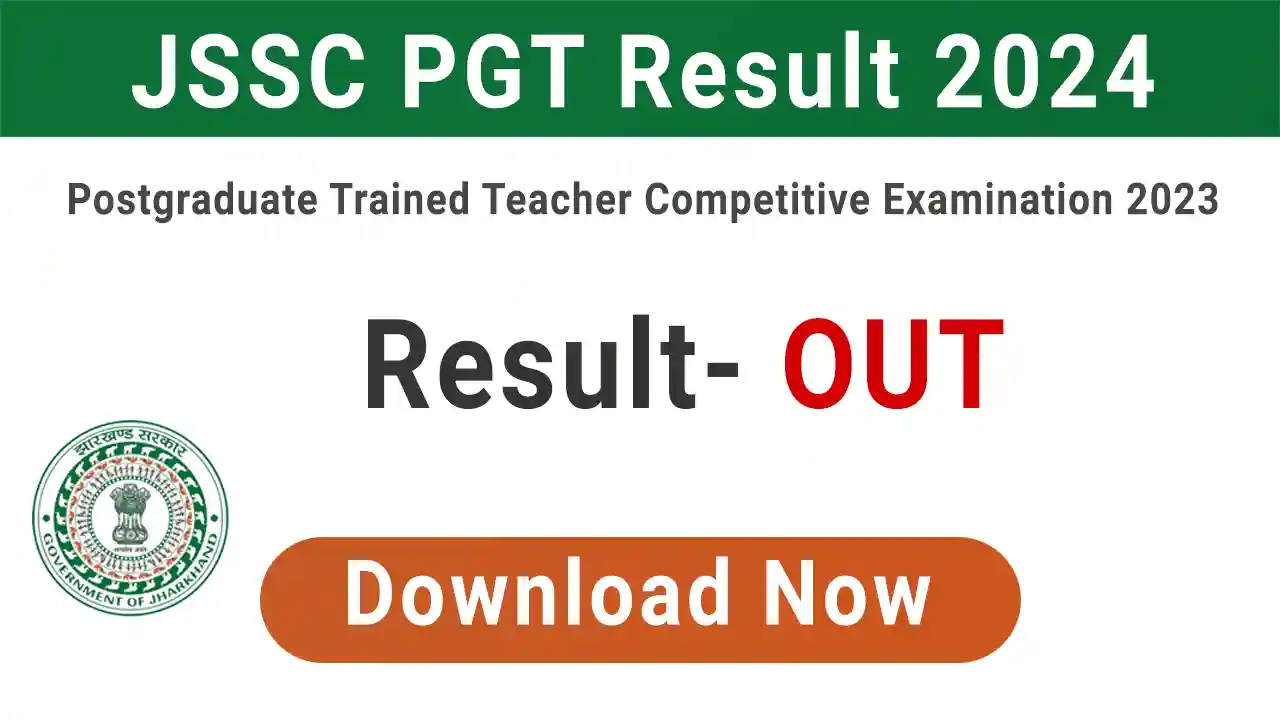 JSSC PGT Result 2024